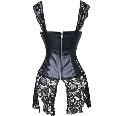 Women Sexy Faux Leather Corset Top Bustier Burlesque Costume Plus Size Lingerie Ebay