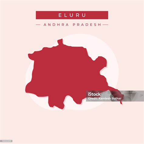 Vector Illustration Vector Of Eluru City Map India City Stock