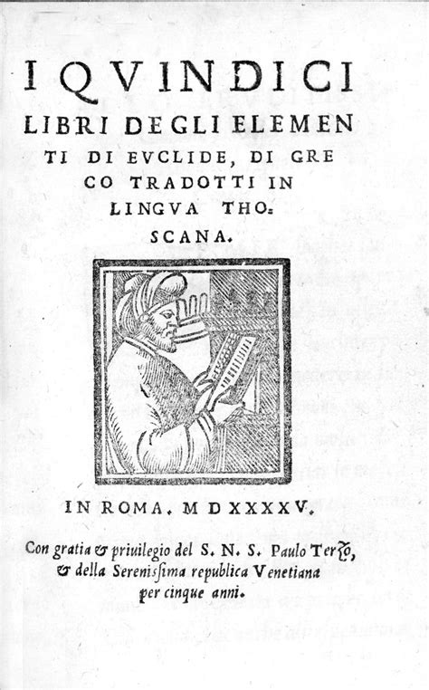 I Quindici Libri Degli Elementi Di Euclide Di Greco Tradotti In Lingua