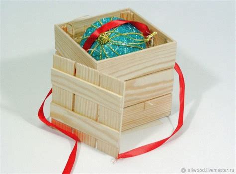 Шкатулка-ящик под елочный шар в интернет-магазине на Ярмарке Мастеров ...