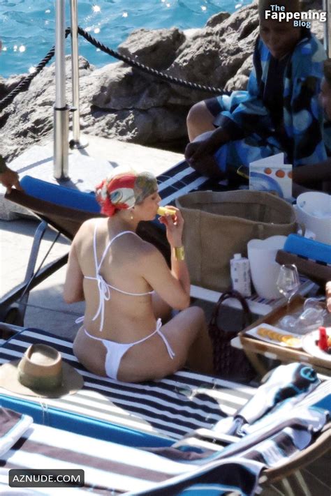 Jennifer Lopez Sizzles In A White Thong Bikini On The Amalfi Coast Aznude
