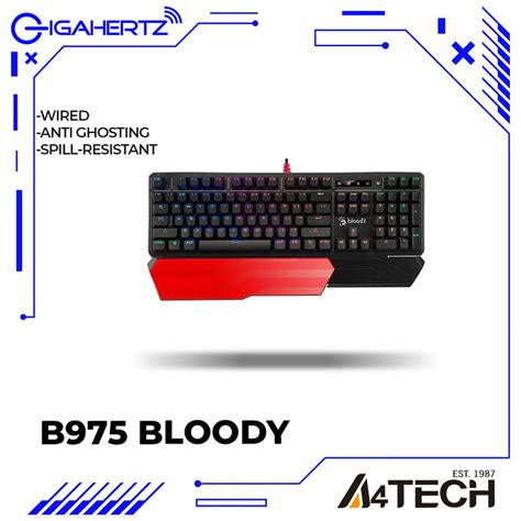 A4Tech B975 Bloody Full Mechanical Light Strike RGB Animation Gaming ...