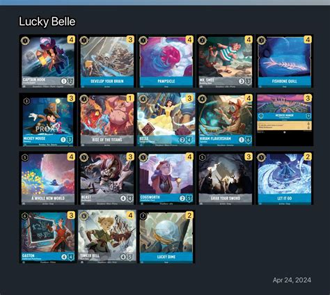 Lucky Belle Lorcana Deck Lorcanagg