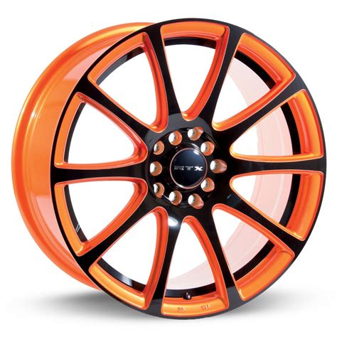 Blaze Orange Black Face Wheels Direct Wholesale