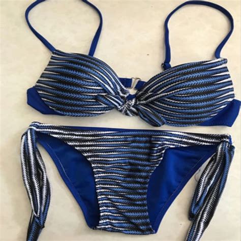 Las Mujeres Calientes De Ba O Vendaje Bikini Push Up Acolchado Sujetador Traje De Ba O