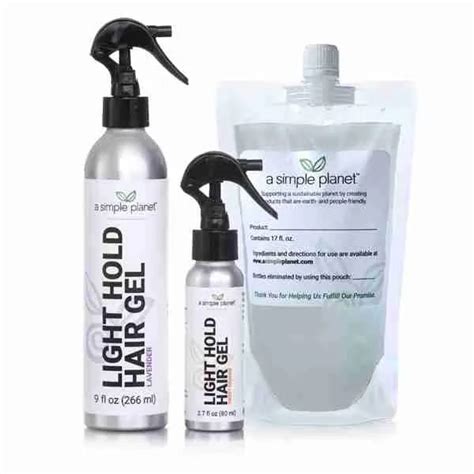 Light Hold Hair Gel A Simple Planet