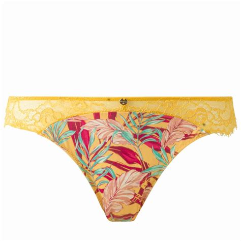 Tanga Jaune Morgan Lingerie Lemon Curve