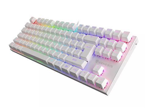 Keyboard Genesis Gaming Thor Tkl Hot Swap Mechanical Brown Switch Rgb White E Pick