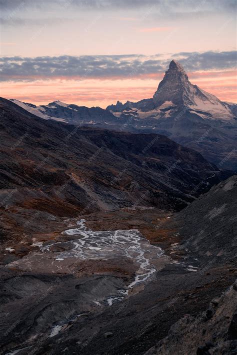 Premium Photo | Zermatt mountain landscape during the blue hour
