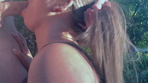 Bouncing My Tits In The Backyard