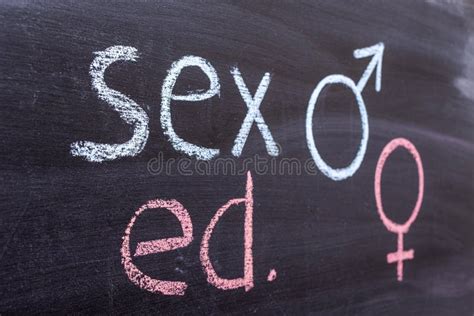 School Blackboard With Text SEX ED Stock Image Image Of Sexual Human 175519669