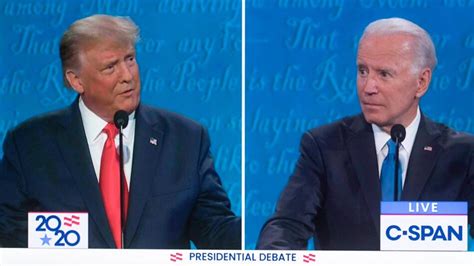 Donald Trump Und Joe Biden Gelingt Gesittete Tv Debatte Gmx