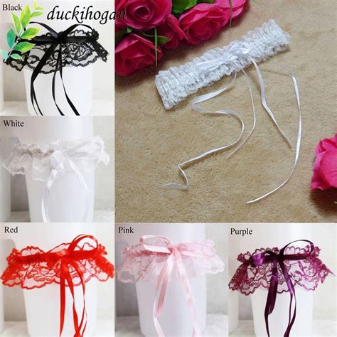 DUCKIHOGAN Leg Garter Belt Sexy Lingerie Wedding Bridal Bowknot