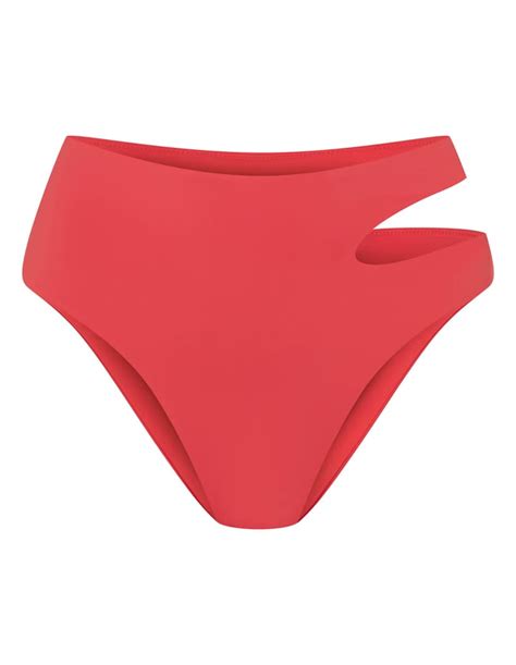 Dół od bikini z wysokim stanem Firenze różowy ESOTIQ