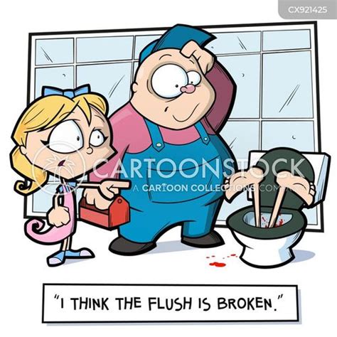 Flushing The Toilet Cartoons And Comics Funny Pictures From Cartoonstock