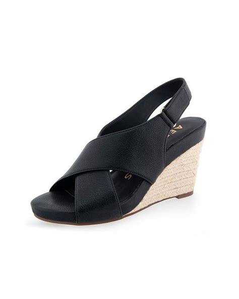 Aerosoles Payton Espadrille Wedge Sandal In Blue Lyst