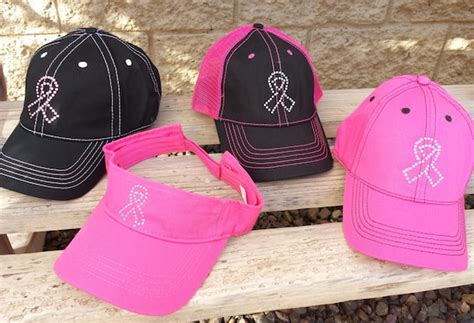 Bling Trucker Breast Cancer Awareness Hats And Sun By Capsbykari