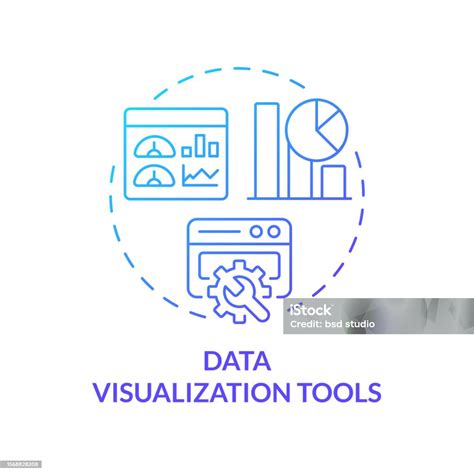 2d Data Visualization Tools Concept Linear Icon Stock Illustration Download Image Now