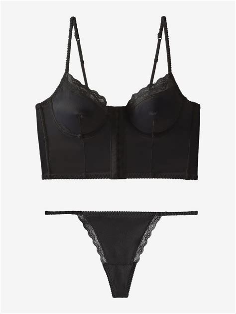 Bra Panty Sets Champagne Lace 2 Piece Matte Satin Adult S Sexy Lingerie Milanoo