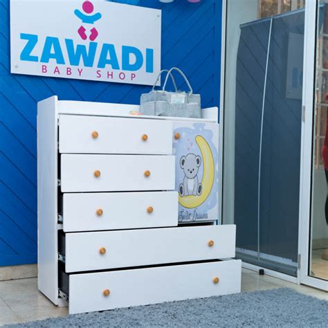 Mdf Chest Of Drawers 4x4 Feet Zawadi Babyshop