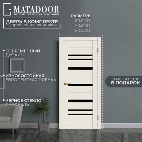 Дверь межкомнатная "Future", комплект с коробкой и наличником, 700*2000 ...