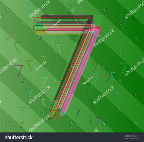 number  design template stock vector royalty