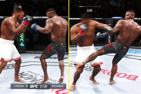 Anthony Joshua Vs Francis Ngannou Simulated In Ufc Game With Fight