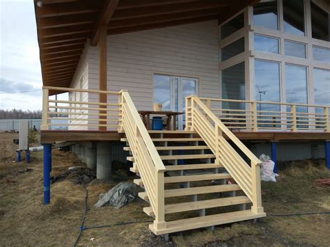 Ограждение крыльца из дерева (71 фото) » НА ДАЧЕ ФОТО