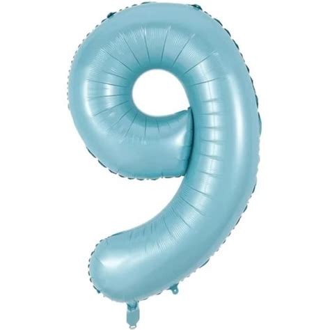 Xxl Ballon Chiffre Bleu Perle Cm Ballon Num Ro Decoration