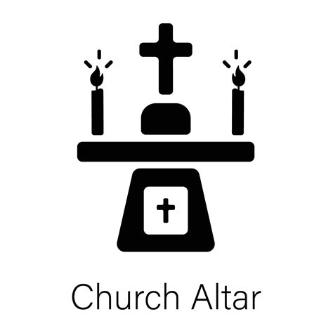 Trendy Church Altar 45353689 Vector Art At Vecteezy
