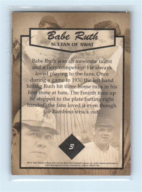 Mavin Guyana Babe Ruth Sultan Of Swat Stamp Cards Babe Ruth HOF