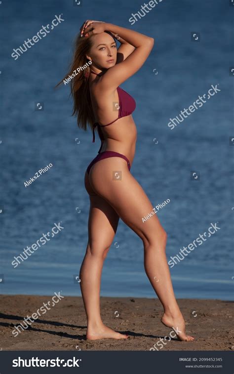 Beautiful Woman Sexy Bikini On Beach Stock Photo 2099452345 Shutterstock