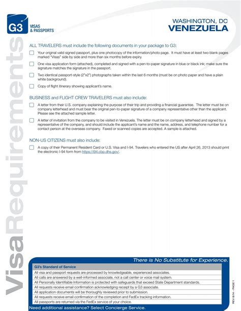 Visa Requirements - G3 Visas & Passports