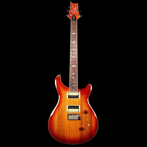 Prs Se Custom 24 Exotic Top Zebrawood Sunburst The Music Zoo