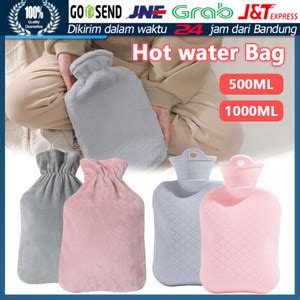 Jual Ml Kantong Kompres Air Panas Dingin Hot Water Bag Penghangat Perut Cover Grey S