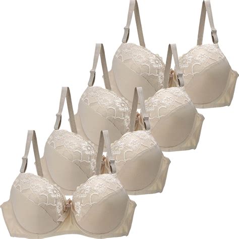 Pack Plus Size Lace Underwire Bras Sexy Push Up Lingerie B Dd Cup Dark Blue Women S