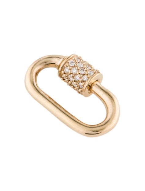 Marla Aaron 14K Stoned Babylock with Diamonds - 14K Yellow Gold ...