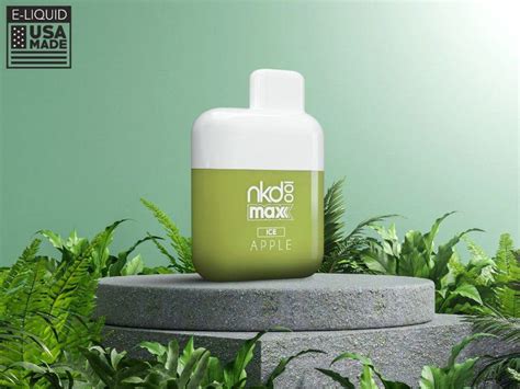 Naked Pod Descart Vel Nkd Max Puffs Apple Ice Top Vape Brasil