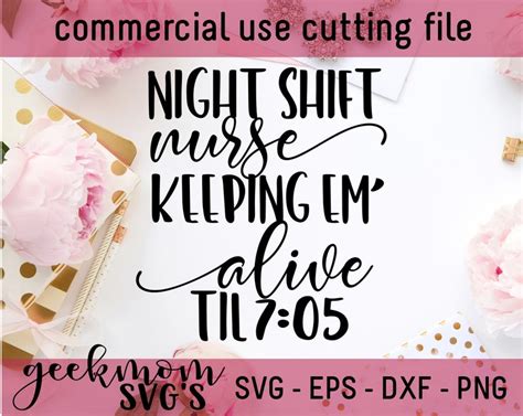 Night Shift Nurse Svg Nurse Svg Night Shift Svg Svg Design Etsy