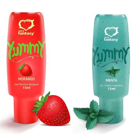 KIT Gel Térmico Beijável Comestível Sexo Oral YUMMY ml Sexy Fantasy SEX SHOP Shopee Brasil