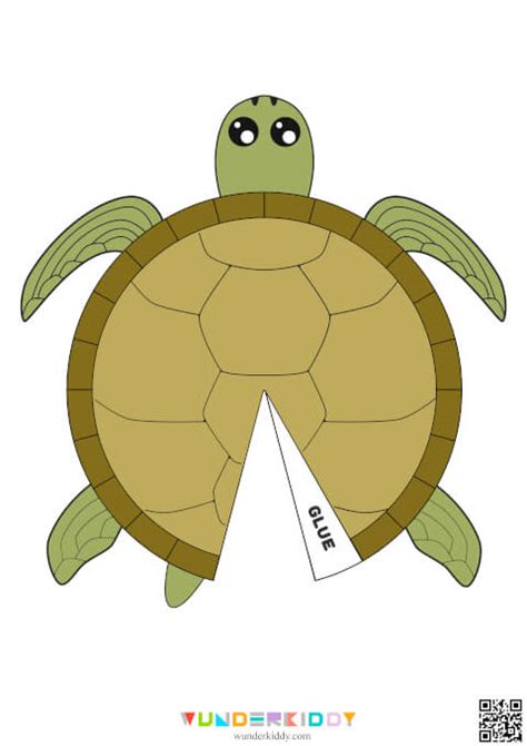 Free Printable Turtle Craft Template For Preschool Art Project