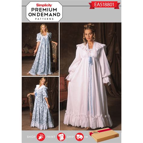 Victorian Nightgown Sewing Pattern