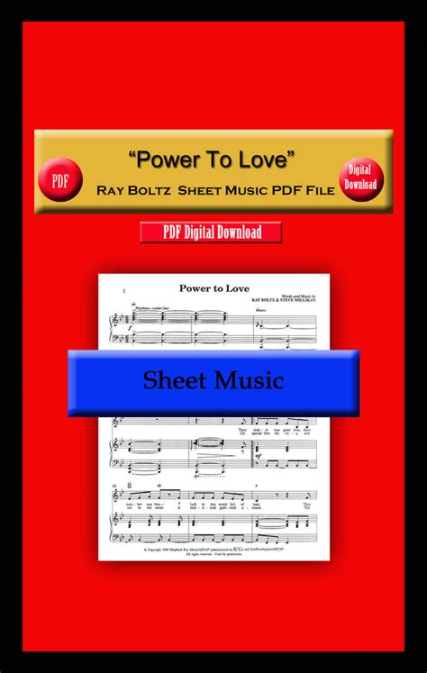 Power To Love Ray Boltz Sheet Music Pdf File Ray Boltz Music Inc