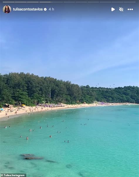 N Dubz Star Tulisa Bares Her Toned Stomach Wearing A Green Bikini Top During Sun Soaked Thai