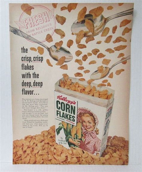 Kellogg S Corn Flakes Vintage S X Magazine Ad Sbf Ebay