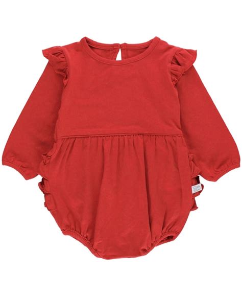 Knit Long Sleeve Flutter Bubble Romper Rufflebutts And Ruggedbutts