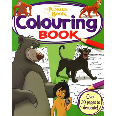 BBW หนงสอ Simply Colouring Disney Disney Classics The Jungle Book Colouring Book ISBN