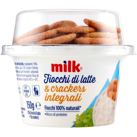 Formaggio Fiocchi Di Latte E Crackers Integrali MILK 150 G Coop Shop