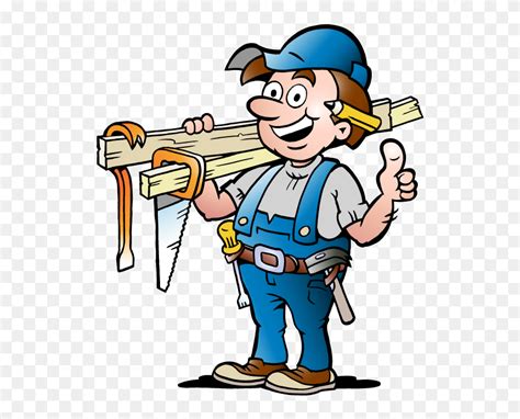 Download Carpenter Vector Cartoon - Carpenter Clipart - Png Download (#5510572) - PinClipart