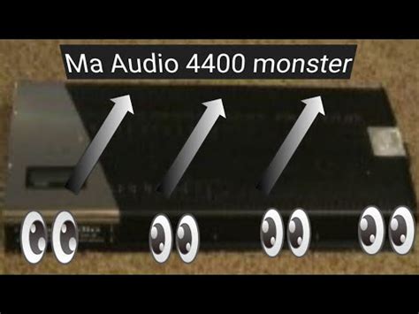 Ma Audio 4400 YouTube